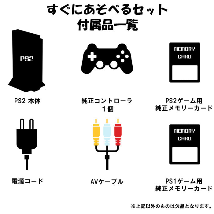PS2 本体 すぐ遊べる純正セット PS1 純正 メモリーカード付き 9色選べるカラー 型番 PlayStation2 プレステ2 プレイステーション2【中古】